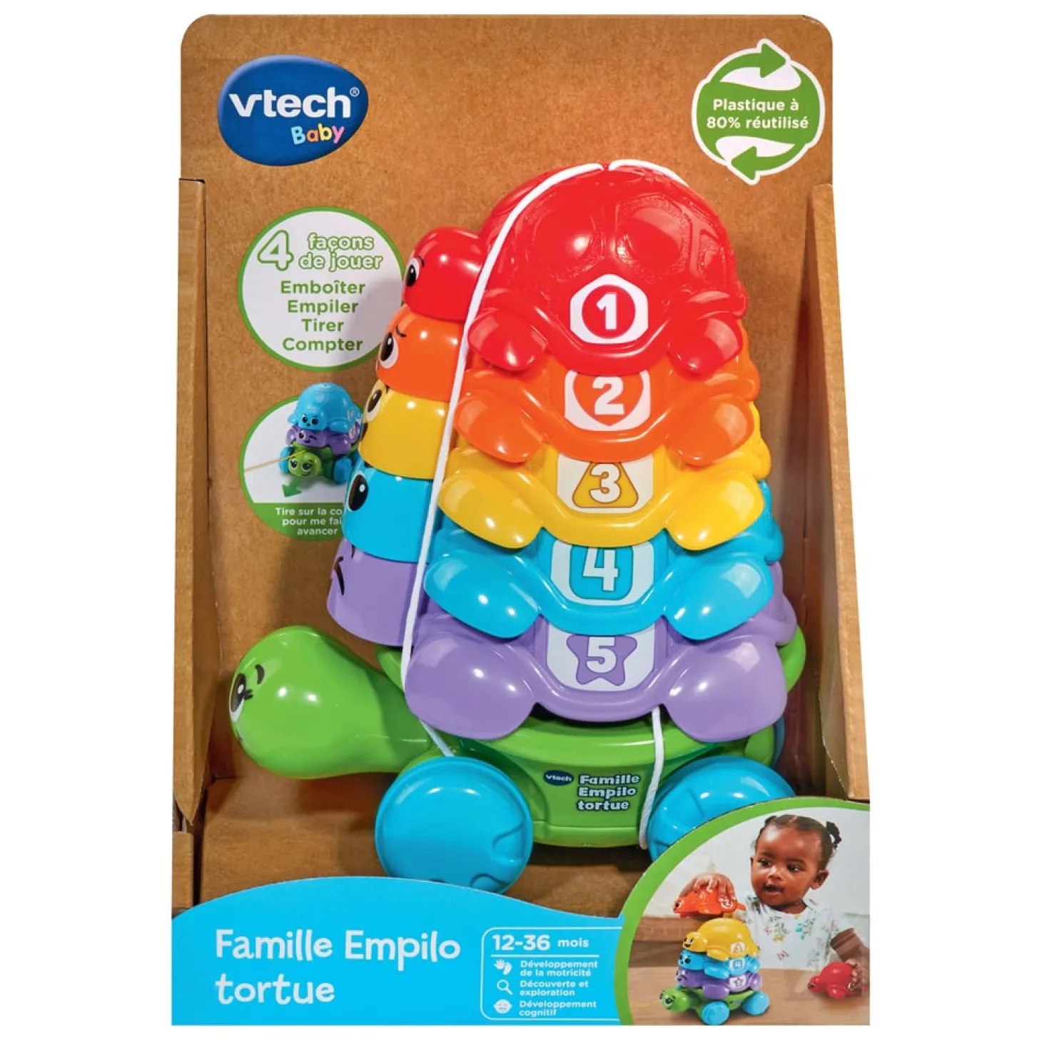 VTech Baby Famille empilo tortue Multicolore