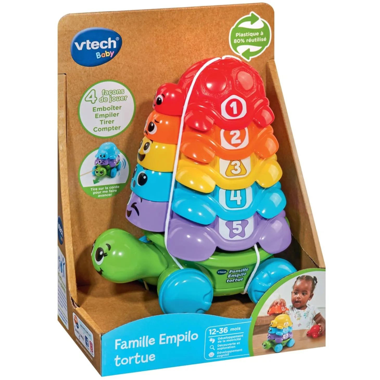 VTech Baby Famille empilo tortue Multicolore