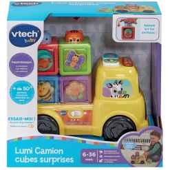 VTech Baby Jouet Camion Lumi cubes surprises Multicolore