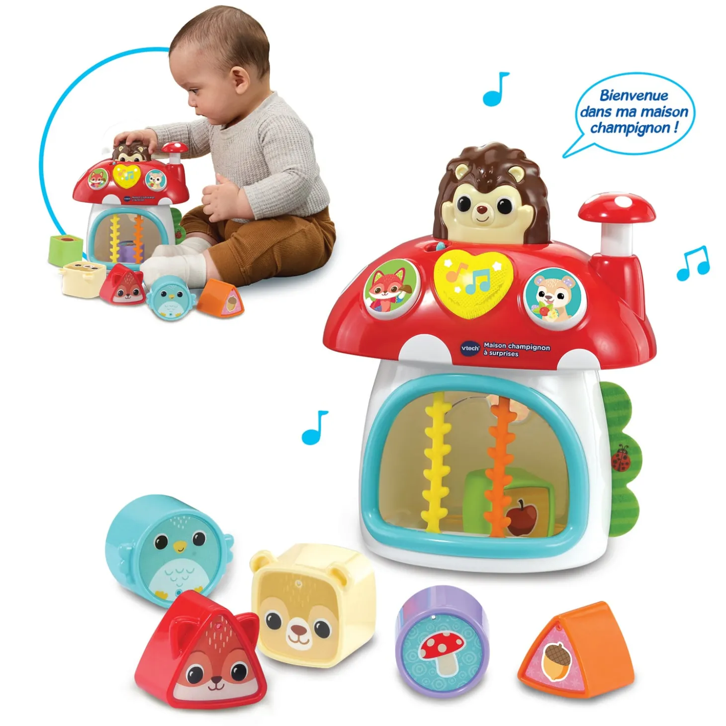 VTech Baby Jouet Maison champignon à surprises Multicolore