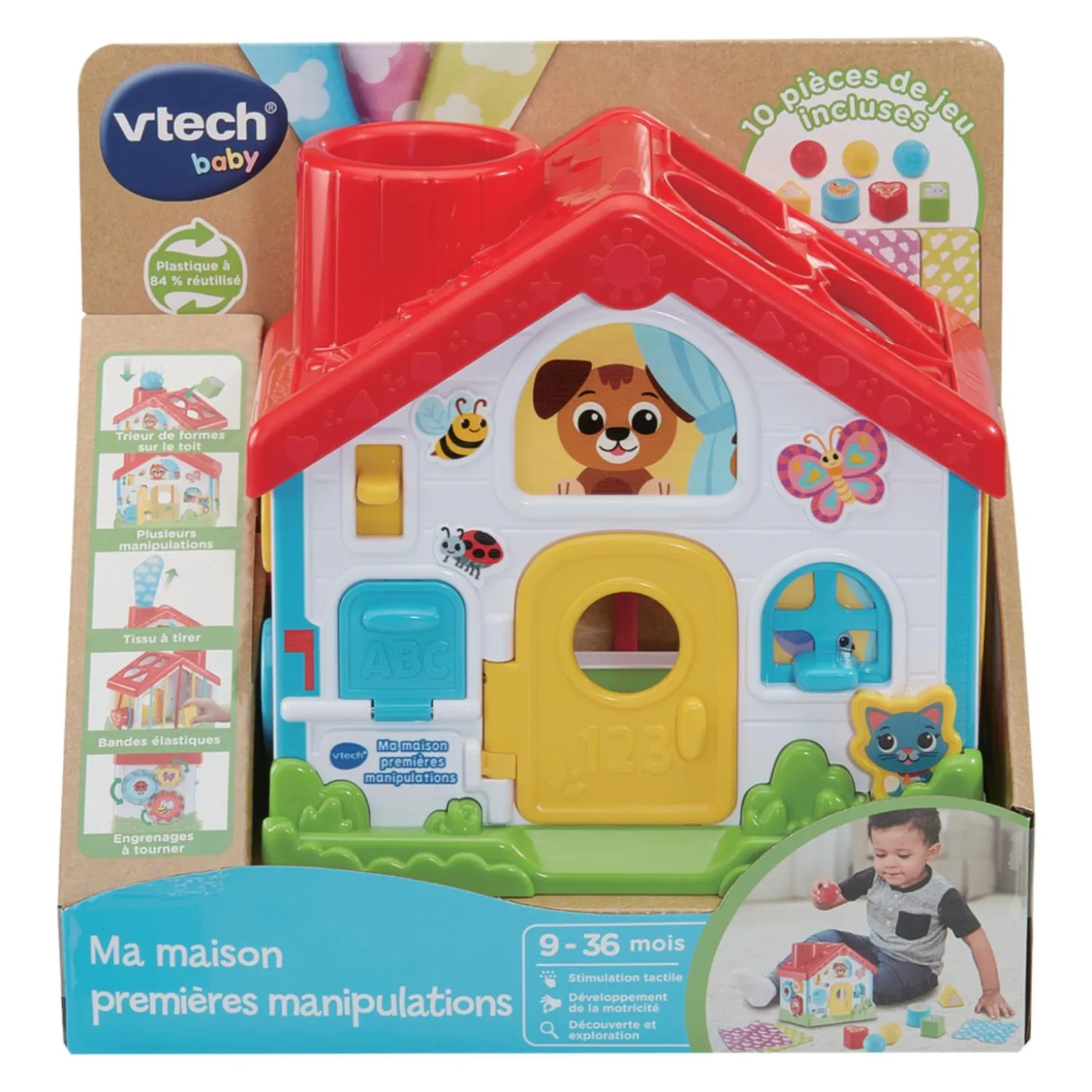 VTech Baby Jouet Ma maison premières manipulations Multicolore
