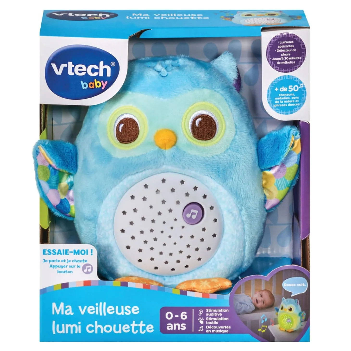 VTech Baby Ma veilleuse lumi chouette Multicolore