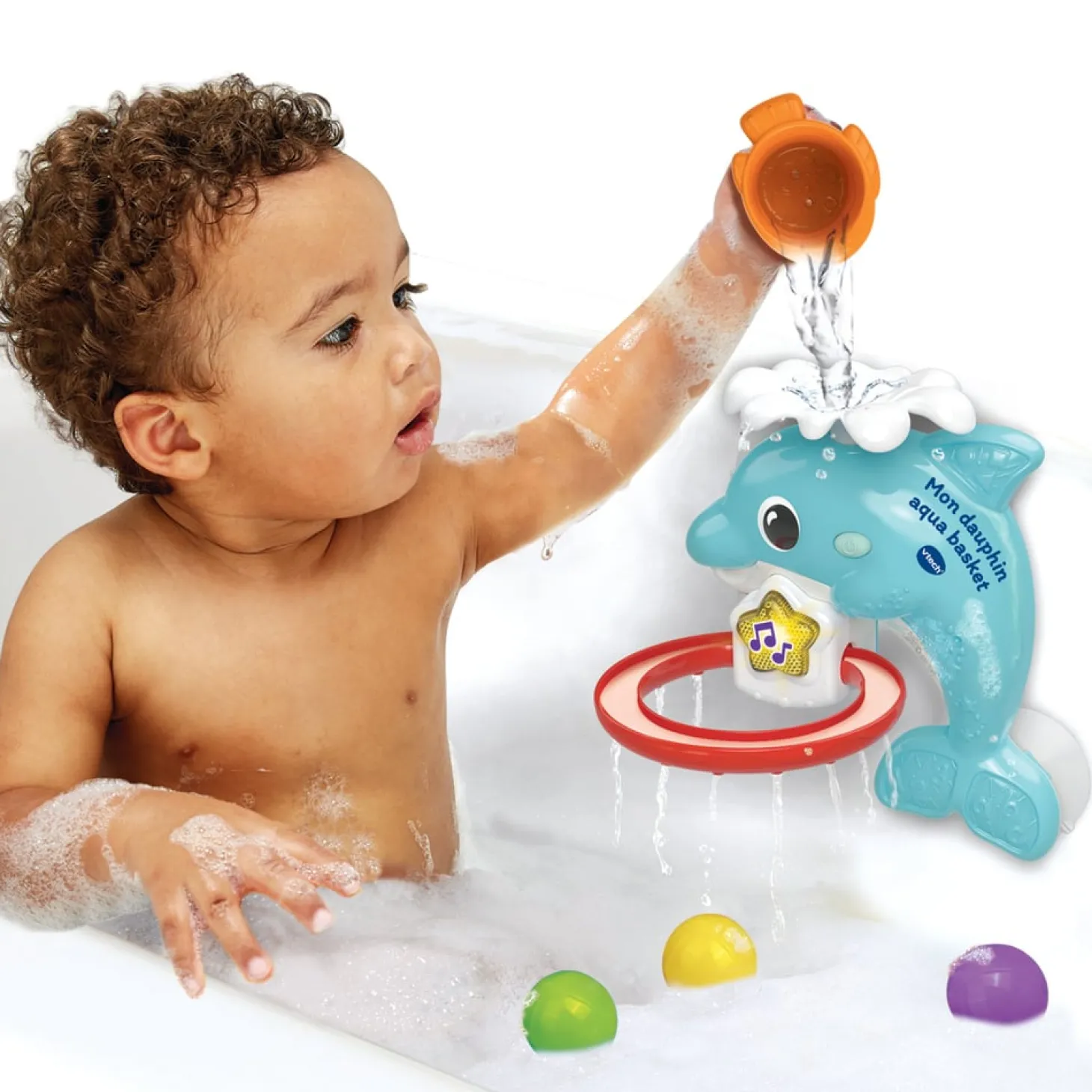 VTech Baby Mon dauphin aqua-basket Multicolore