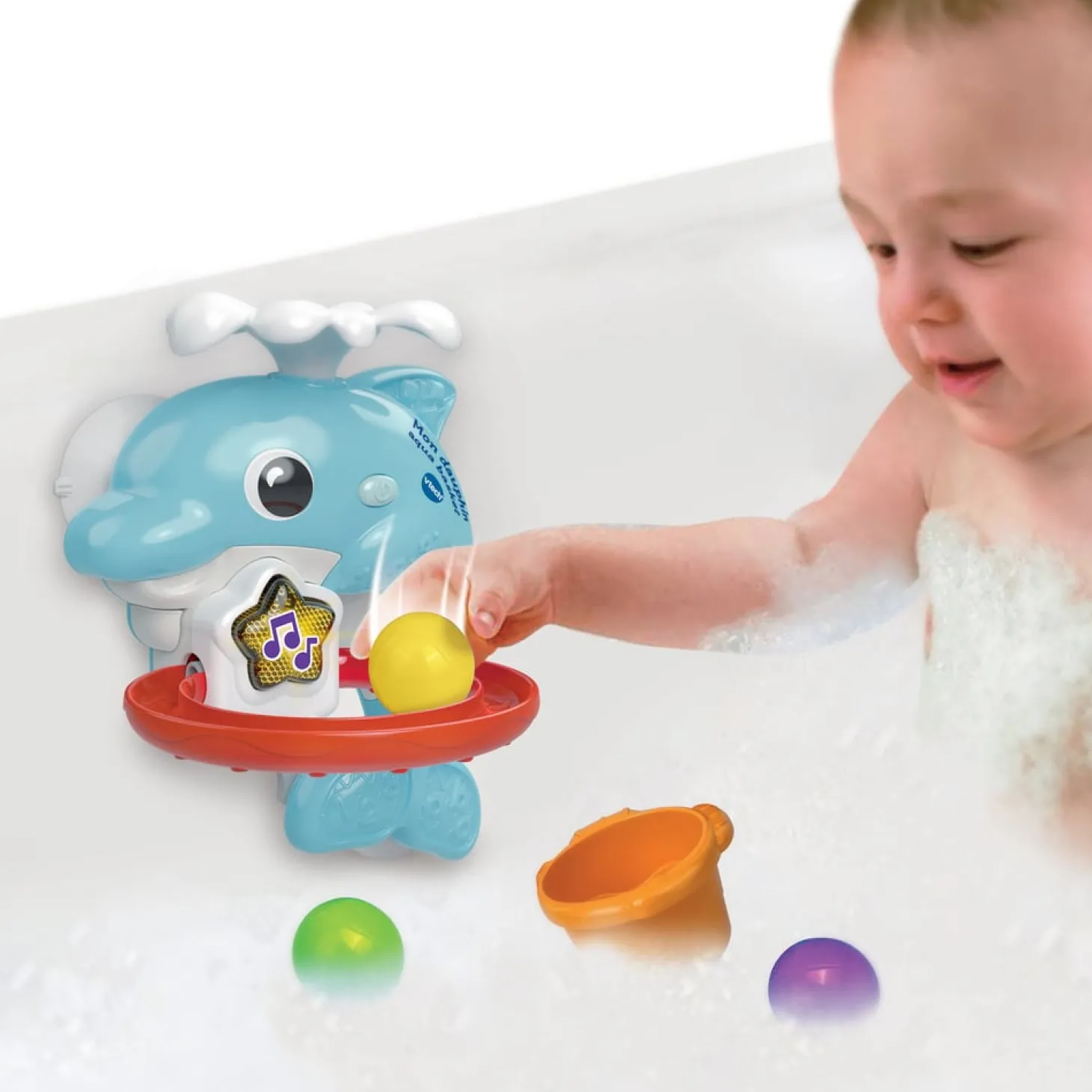 VTech Baby Mon dauphin aqua-basket Multicolore