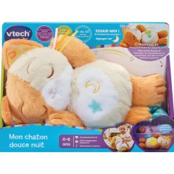 VTech Baby                    Peluche musicale Mon chaton douce nuit    Multicolore