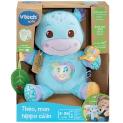 VTech Baby                    Peluche Théo mon hippo calin    Bleu