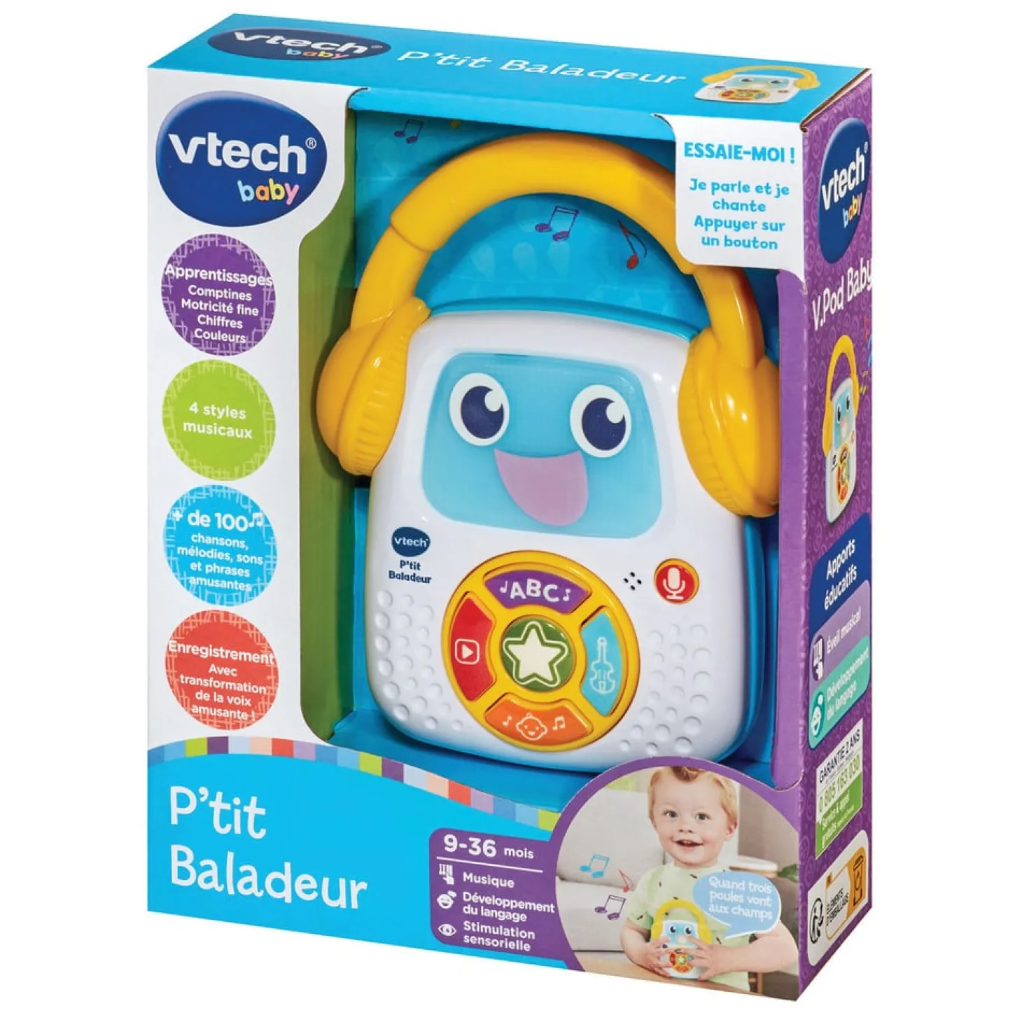 VTech Baby P'tit baladeur Multicolore