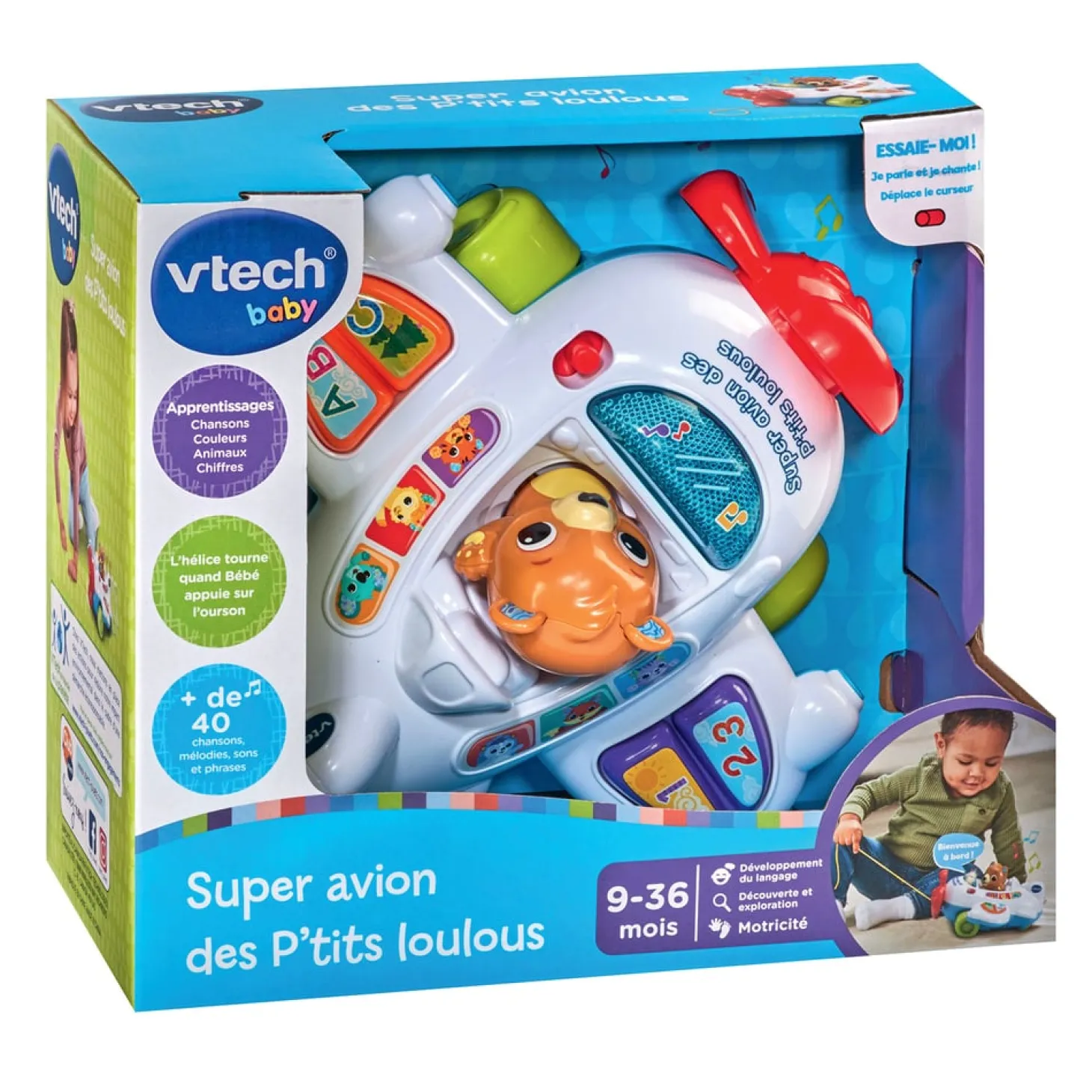 VTech Baby Super avion des p'tits loulous Multicolore