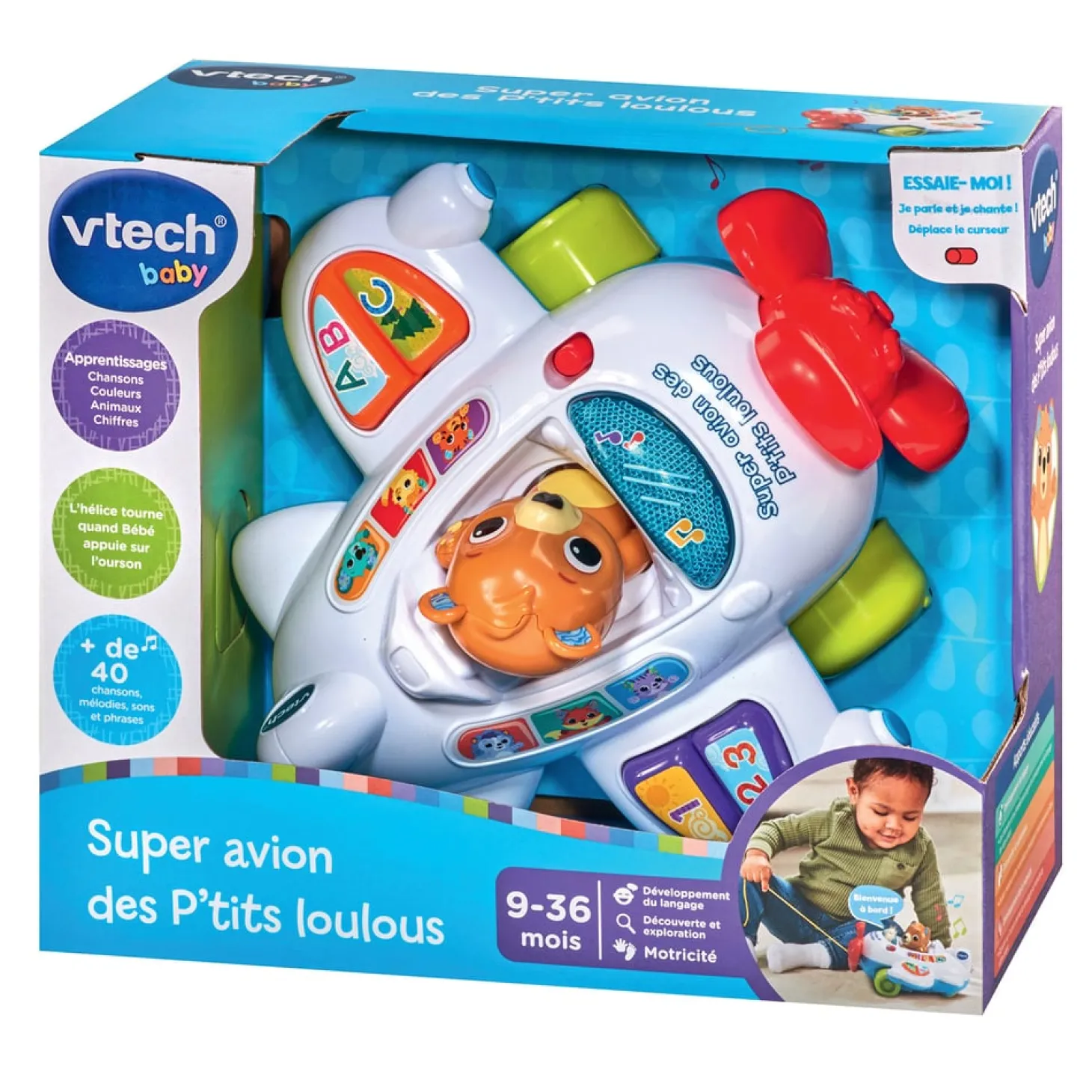 VTech Baby Super avion des p'tits loulous Multicolore