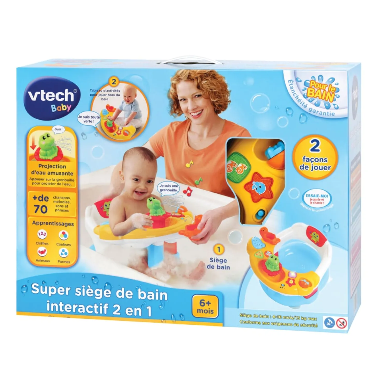 VTech Baby Super siège de bain interactif 2 en 1