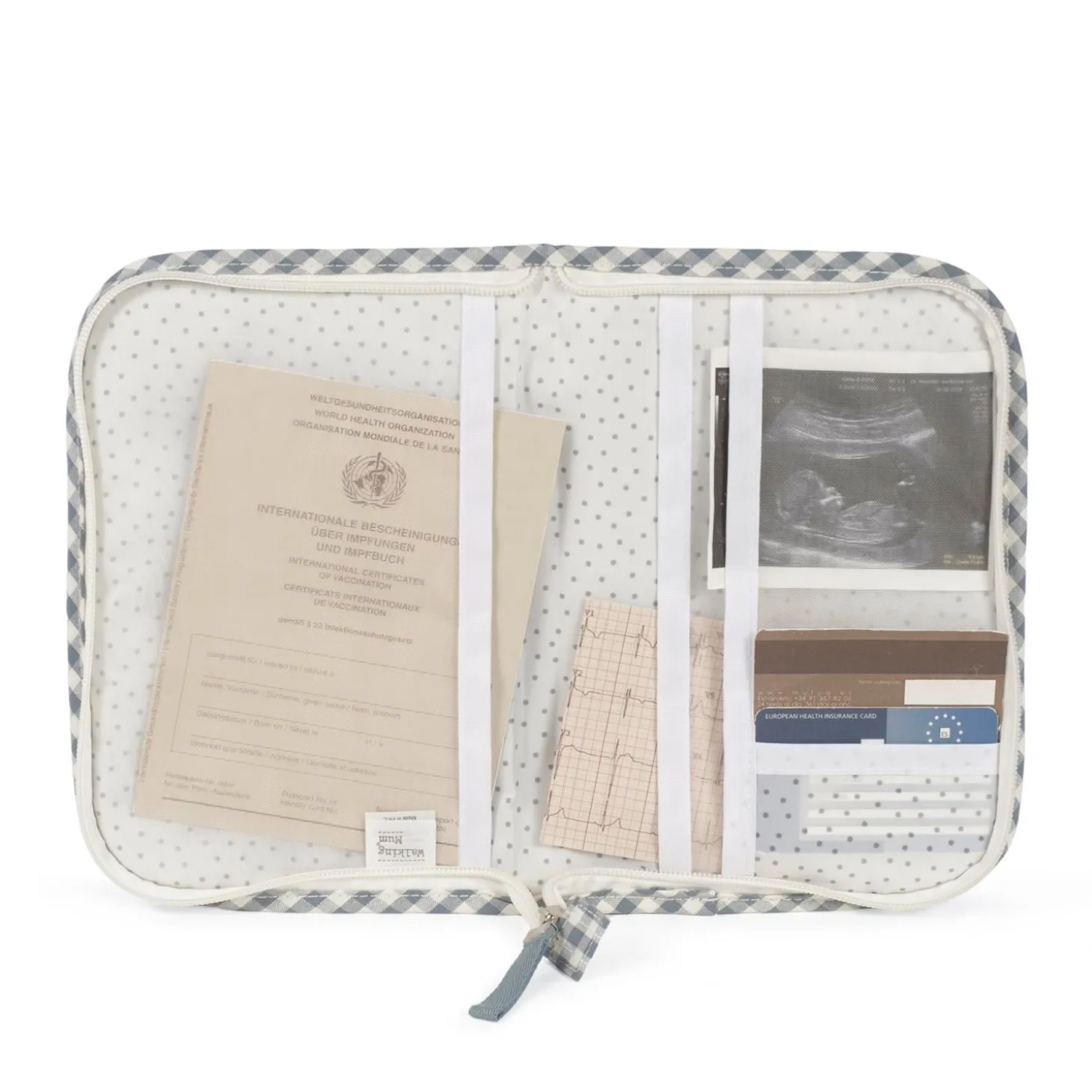 Walking Mum Protège Carnet de Santé Praliné Vichy Matcha