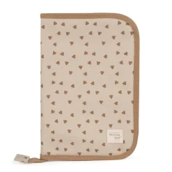Walking Mum                    Protège carnet de santé Coeurs Poppy    Cannelle