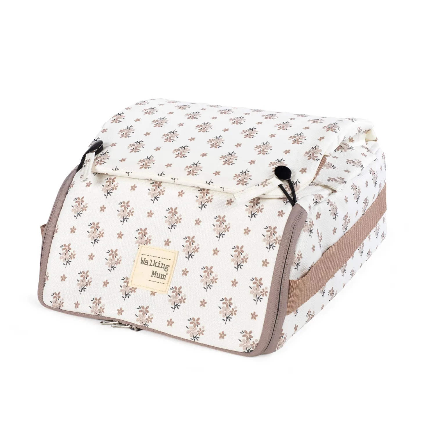 Walking Mum Réhausseur transportable Chaise haute Botton Fleurs Beige