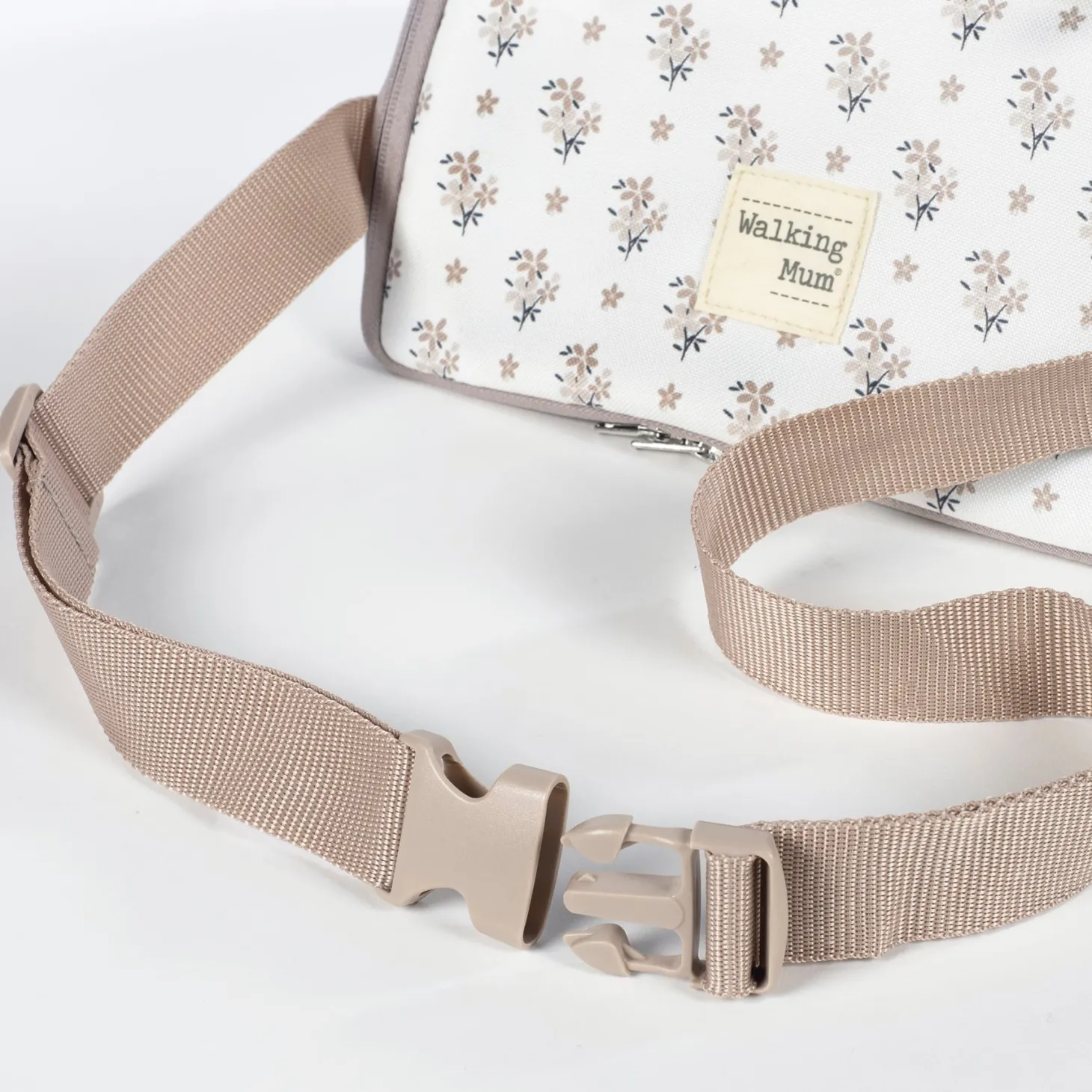 Walking Mum Réhausseur transportable Chaise haute Botton Fleurs Beige