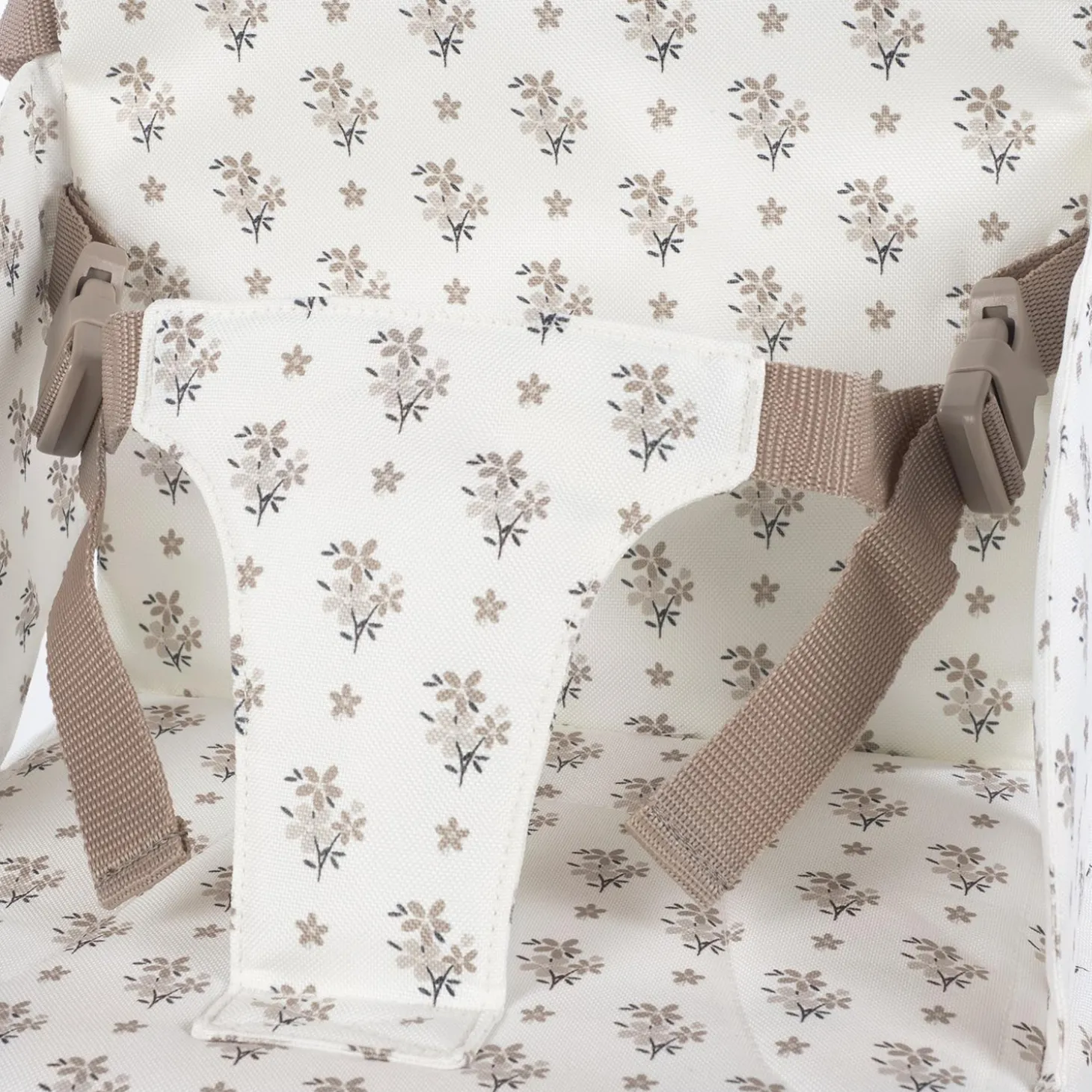 Walking Mum Réhausseur transportable Chaise haute Botton Fleurs Beige