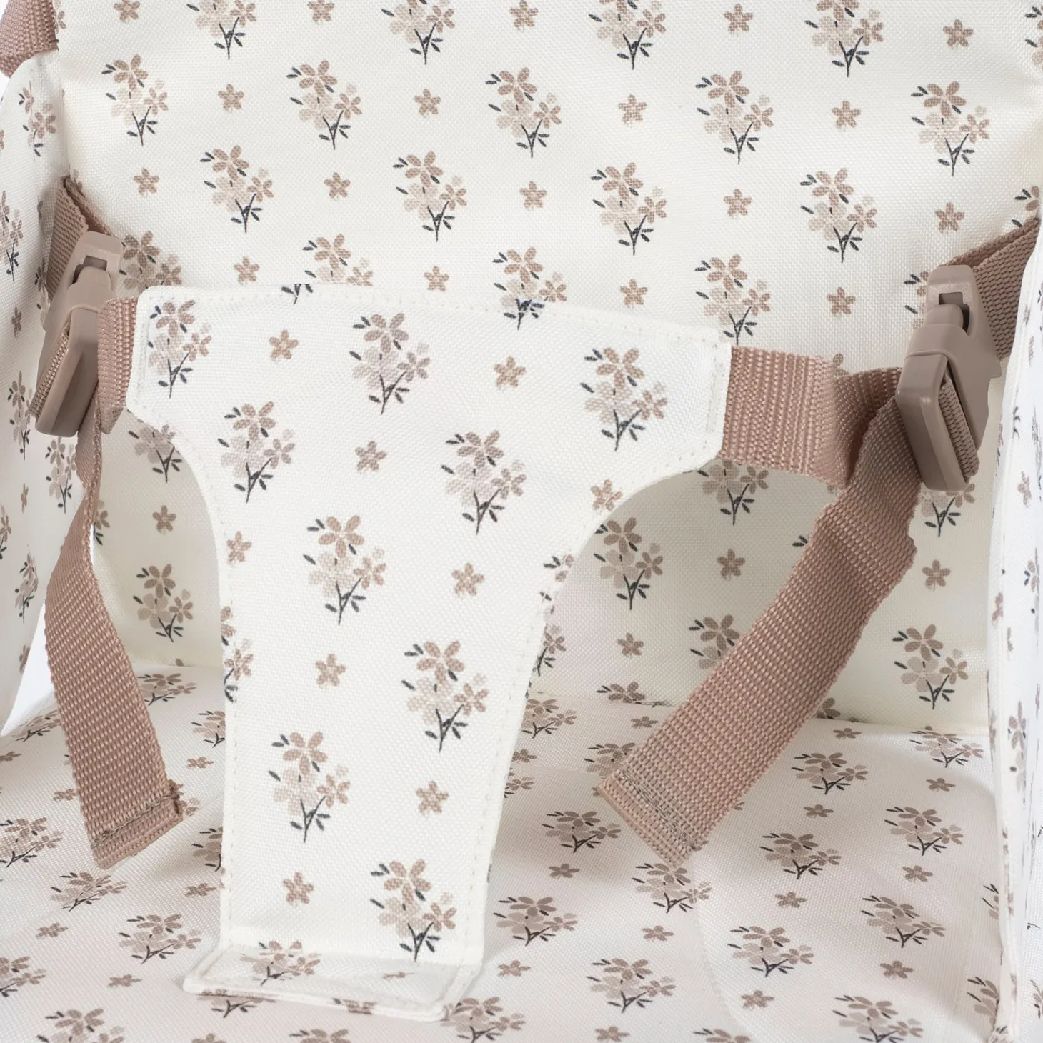 Walking Mum Réhausseur transportable Chaise haute Botton Fleurs Beige