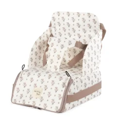 Walking Mum Réhausseur transportable Chaise haute Botton Fleurs Beige