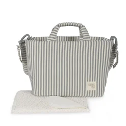 Walking Mum                    Sac à Langer Praliné Rayures    Matcha