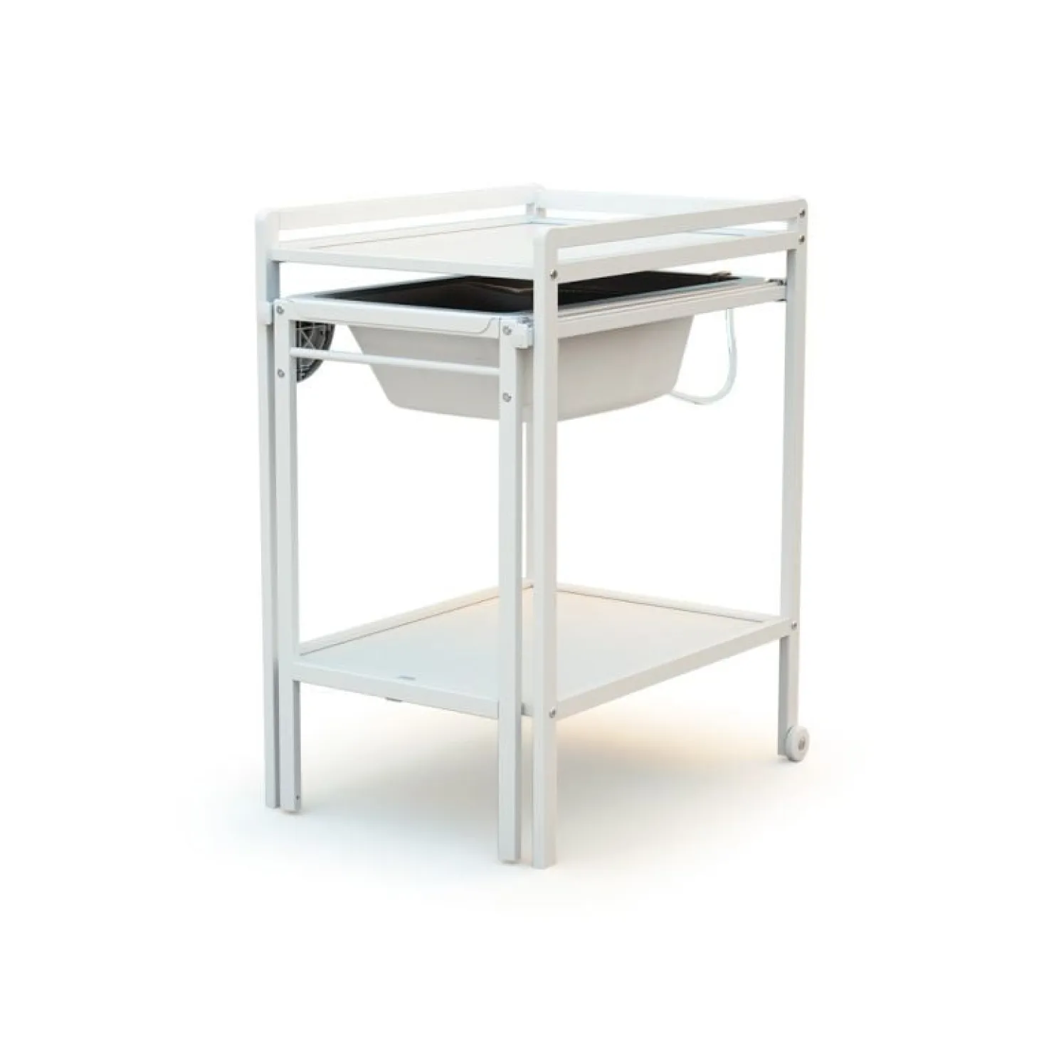 Webaby Table à langer avec baignoire Essentiel Blanc