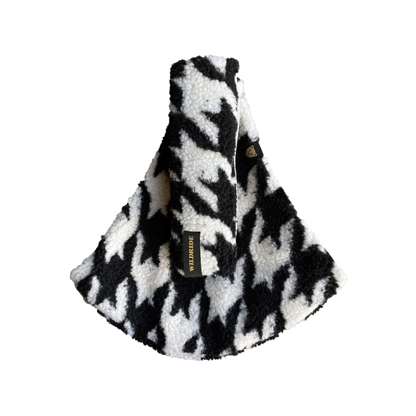 WILDRIDE Porte Enfant Premium Teddy Houndstooth 9 mois - 4 ans