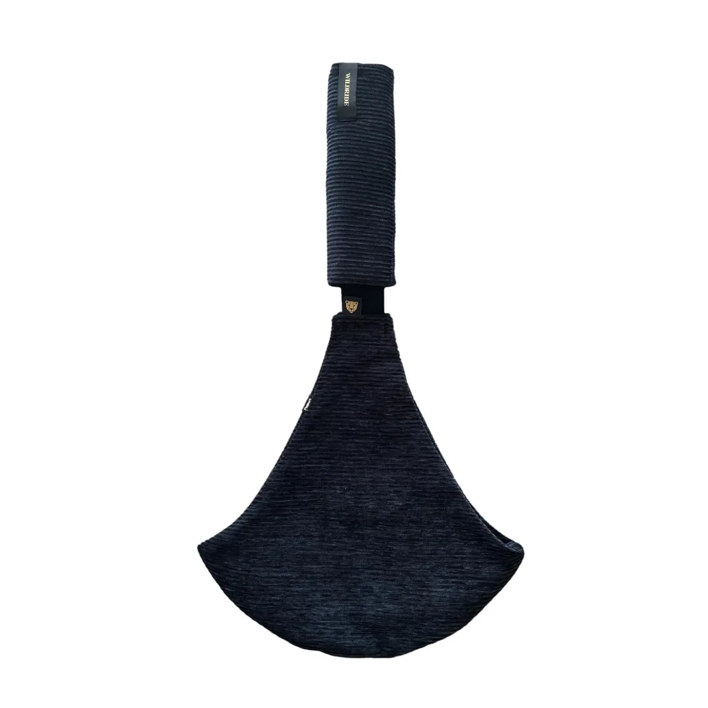 WILDRIDE Porte Enfant velours Black Rib 9 mois - 4 ans