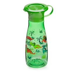 Wowcup Gourde 360 ° enfant avec couvercle Dinosaures 350 ml