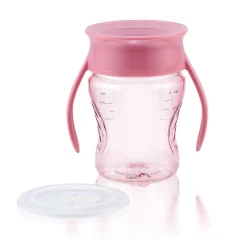 Wowcup                    Tasse 360 ° bébé    Rose Clair            207 ml