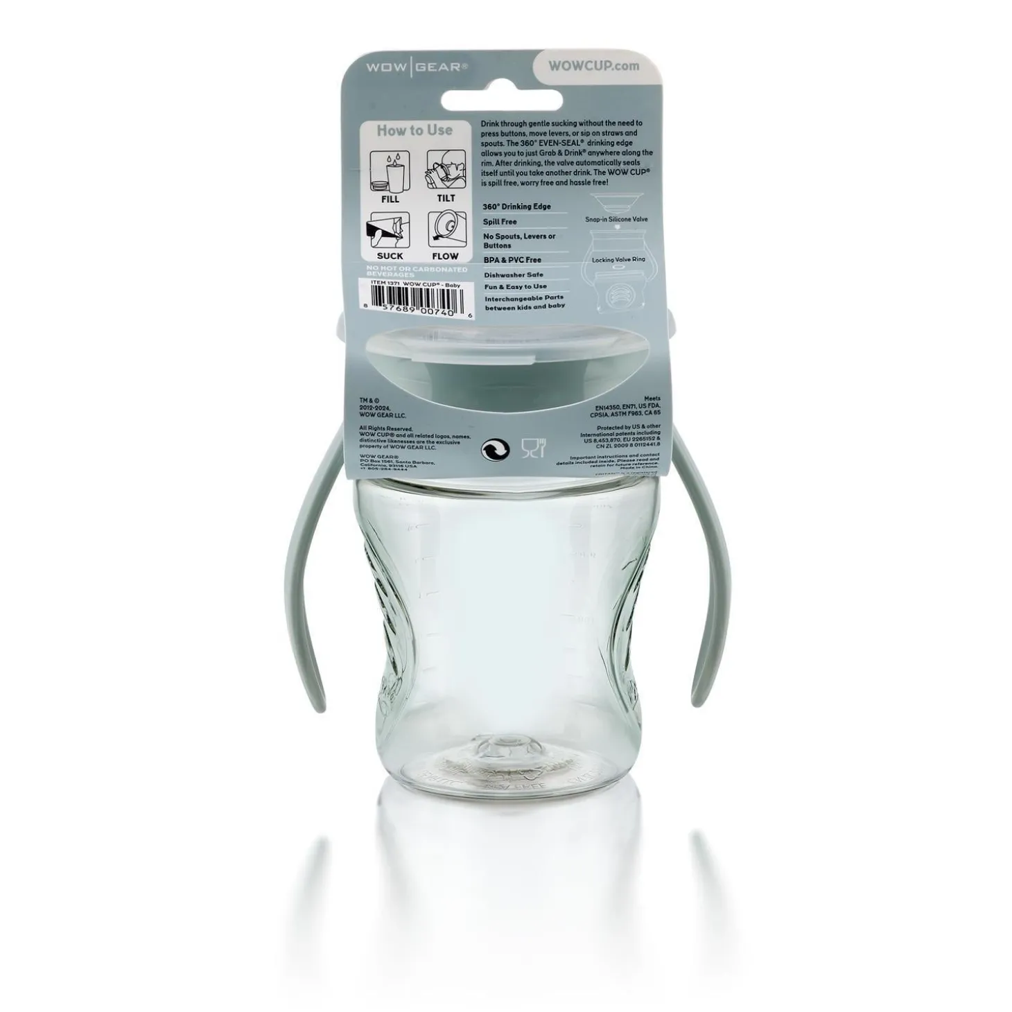 Wowcup Tasse 360 ° bébé Vert Clair 207 ml