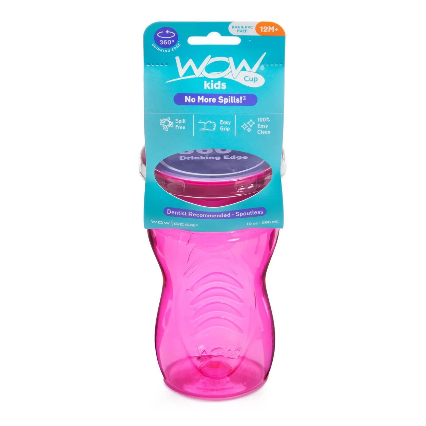Wowcup Tasse 360 ° enfant Rose 296 ml