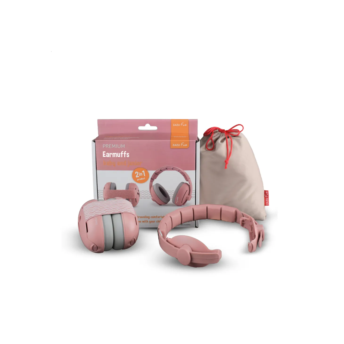 Zazu Casque antibruit évolutif Rose