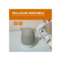 Zazu                    Veilleuse Benny compacte nomade    Beige